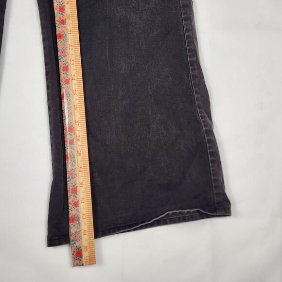 Buggirl RARE Y2K Rave 90s Wide Leg Black Jeans Size M - Picture 8 of 8